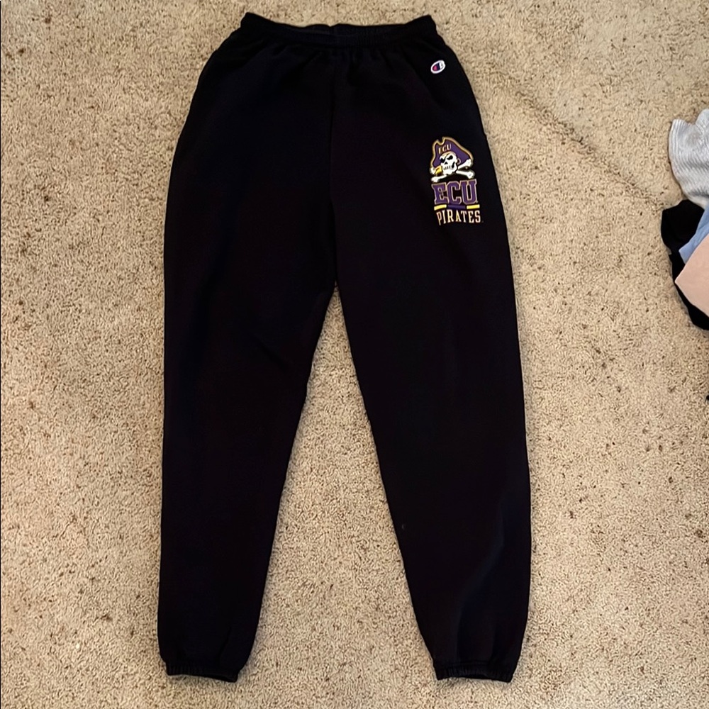 Champion Black Joggers Elastic Cuff Casual